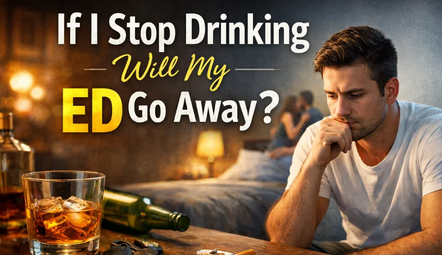 if i stop drinking will my ed go away