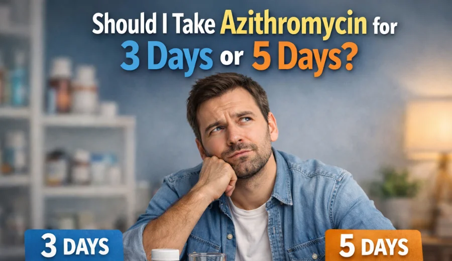 should i take azithromycin for 3 days or 5 days